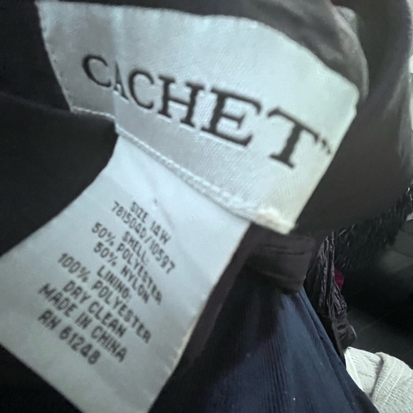 Cachet Purple Wrap Blazer XL Top - Picture 2 of 3